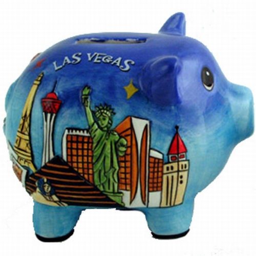 Las Vegas Raiders Large Resin Thematic Piggy Bank