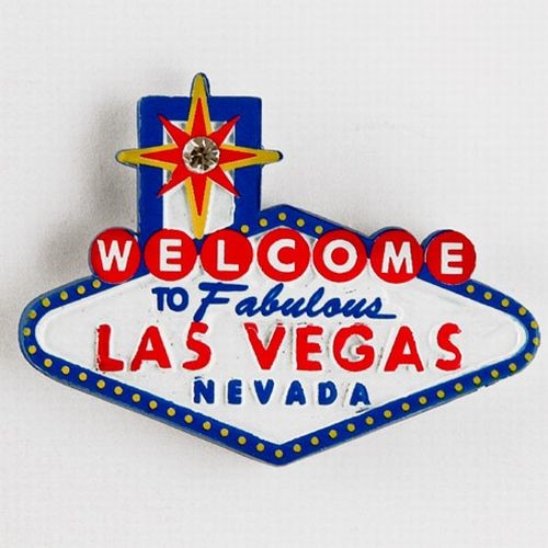 Las Vegas Poly Magnet Welcome Sign Fabulous Souvenir USA 