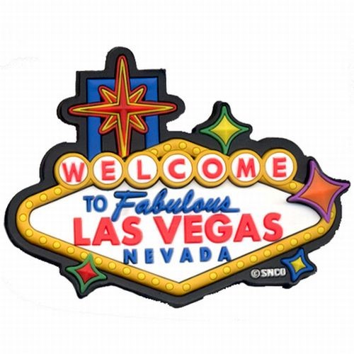 Las Vegas Laser Magnet Welcome Sign Nevada Souvenir USA !