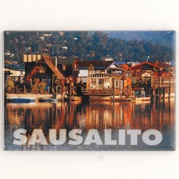 Sausalito Houseboats 2"x3" Photo Magnet.
